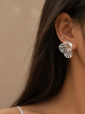 925 Sterling Silver Butterfly Wings Jacket Stud Earrings (Silver or Gold)